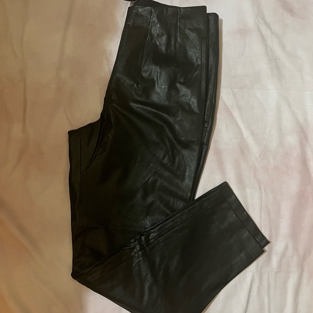 Express Black Faux Leather Pants